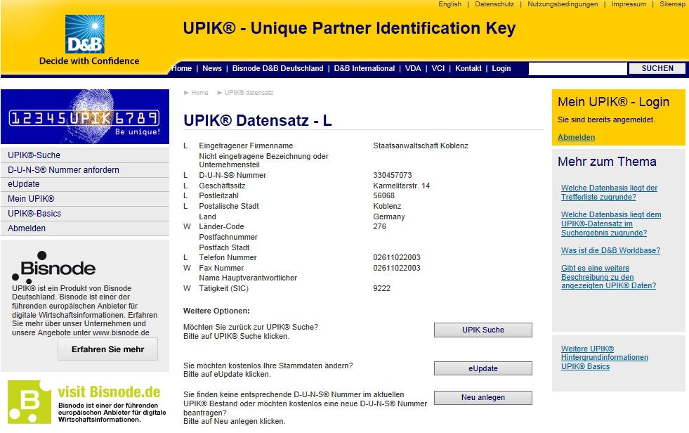 Staatsanwaltschaft Koblenz